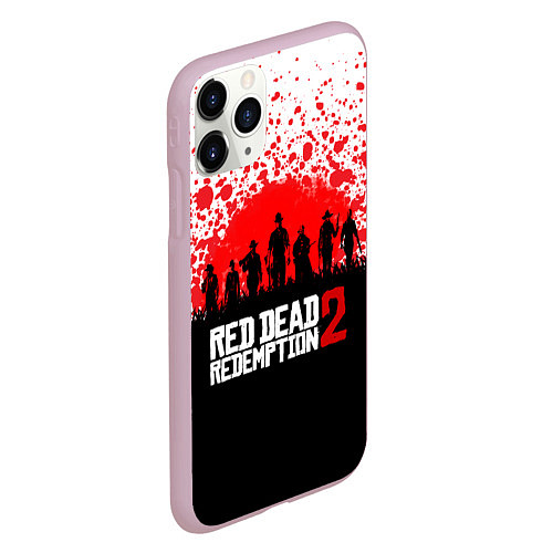 Чехол iPhone 11 Pro матовый RDR 2: Red Blood / 3D-Розовый – фото 2