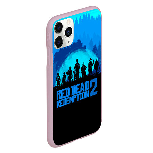 Чехол iPhone 11 Pro матовый RDR 2: Blue Style / 3D-Розовый – фото 2