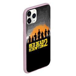 Чехол iPhone 11 Pro матовый RDR 2: Grey Style, цвет: 3D-розовый — фото 2