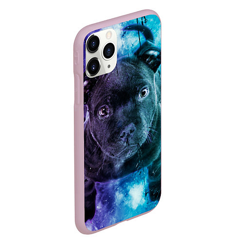 Чехол iPhone 11 Pro матовый Милый пёс / 3D-Розовый – фото 2