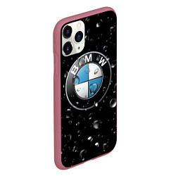 Чехол iPhone 11 Pro матовый BMW под Дождём, цвет: 3D-малиновый — фото 2