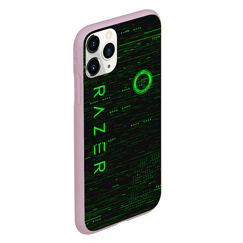 Чехол iPhone 11 Pro матовый RAZER / 3D-Розовый – фото 2