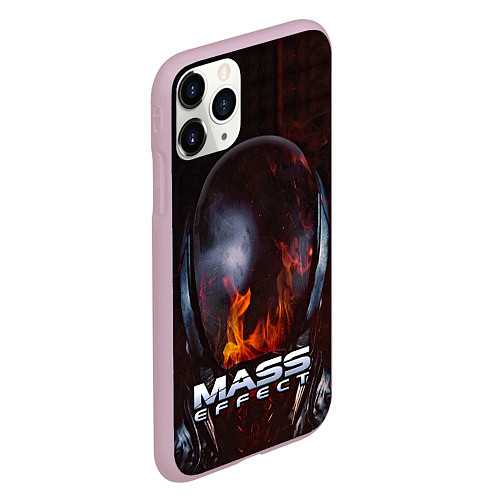 Чехол iPhone 11 Pro матовый Mass Effect / 3D-Розовый – фото 2