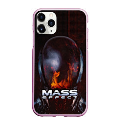 Чехол iPhone 11 Pro матовый Mass Effect, цвет: 3D-розовый