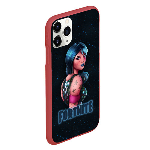 Чехол iPhone 11 Pro матовый Fortnite Special / 3D-Красный – фото 2