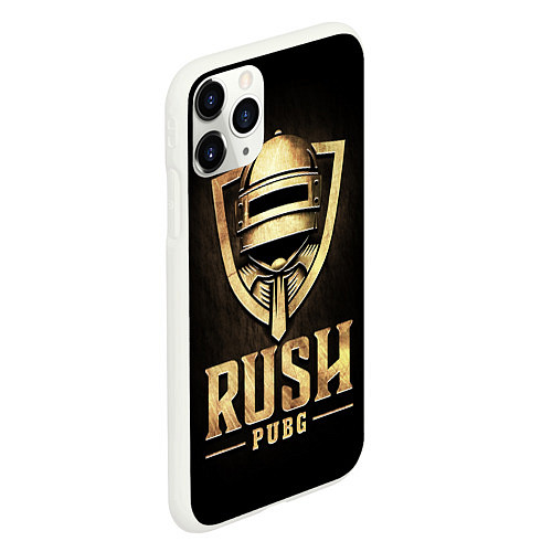 Чехол iPhone 11 Pro матовый Rush PUBG / 3D-Белый – фото 2