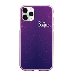 Чехол iPhone 11 Pro матовый The Beatles: Neon Style, цвет: 3D-розовый