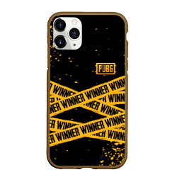 Чехол iPhone 11 Pro матовый PUBG: Only Winner, цвет: 3D-коричневый