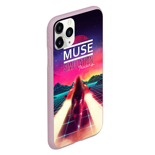 Чехол iPhone 11 Pro матовый Muse: Simulation Theory / 3D-Розовый – фото 2