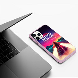 Чехол iPhone 11 Pro матовый Muse: Simulation Theory, цвет: 3D-розовый — фото 2