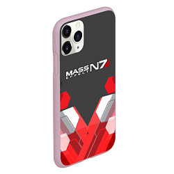 Чехол iPhone 11 Pro матовый Mass Effect: N7 Soldier, цвет: 3D-розовый — фото 2