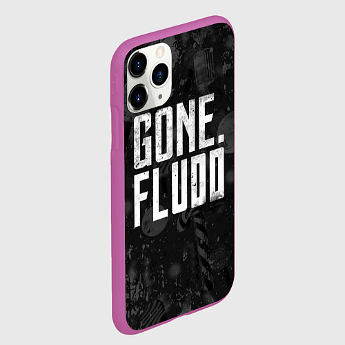 Чехол iPhone 11 Pro матовый GONE Fludd Dark / 3D-Фиолетовый – фото 2