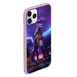 Чехол iPhone 11 Pro матовый Akali KDA, цвет: 3D-розовый — фото 2