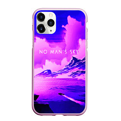 Чехол iPhone 11 Pro матовый No Man's Sky: Purple Mountains, цвет: 3D-розовый