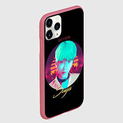 Чехол iPhone 11 Pro матовый BTS: Give it to me Suga, цвет: 3D-малиновый — фото 2