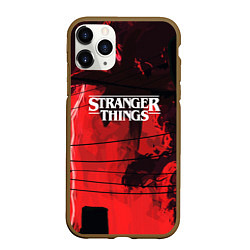 Чехол iPhone 11 Pro матовый Stranger Things: Red Dream, цвет: 3D-коричневый