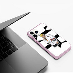 Чехол iPhone 11 Pro матовый Элджей стайл, цвет: 3D-розовый — фото 2