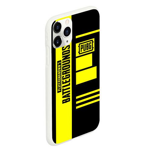 Чехол iPhone 11 Pro матовый PUBG: Yellow Lifestyle / 3D-Белый – фото 2