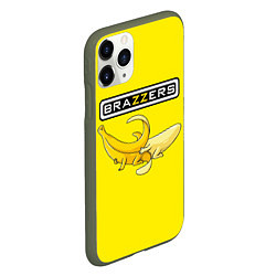 Чехол iPhone 11 Pro матовый Brazzers: Yellow Banana, цвет: 3D-темно-зеленый — фото 2