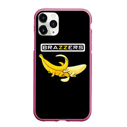 Чехол iPhone 11 Pro матовый Brazzers: Black Banana, цвет: 3D-малиновый