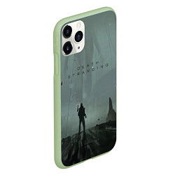 Чехол iPhone 11 Pro матовый Death Stranding, цвет: 3D-салатовый — фото 2