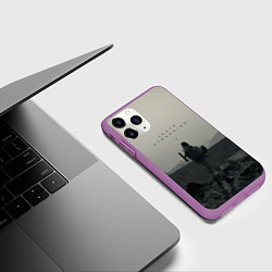 Чехол iPhone 11 Pro матовый Death Stranding, цвет: 3D-фиолетовый — фото 2