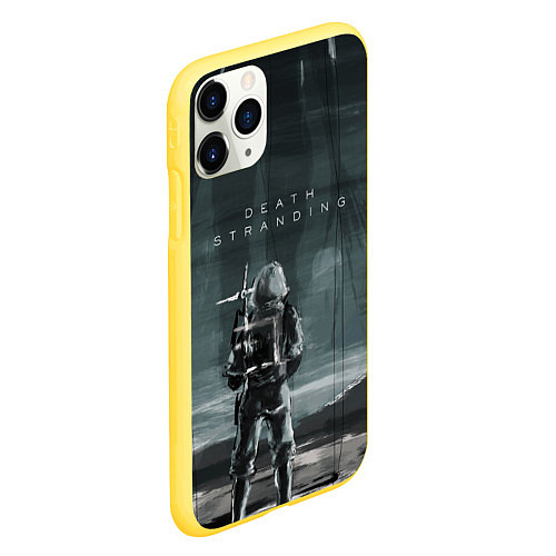 Чехол iPhone 11 Pro матовый Death Stranding: Dark Space / 3D-Желтый – фото 2