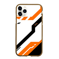 Чехол iPhone 11 Pro матовый CS:GO Asiimov Light, цвет: 3D-коричневый