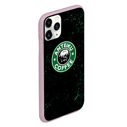 Чехол iPhone 11 Pro матовый Anteiku coffee sturbucks, цвет: 3D-розовый — фото 2