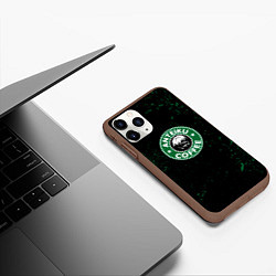 Чехол iPhone 11 Pro матовый Anteiku coffee sturbucks, цвет: 3D-коричневый — фото 2