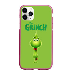 Чехол iPhone 11 Pro матовый The Grinch, цвет: 3D-малиновый