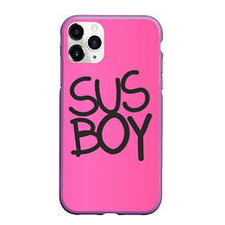 Чехол iPhone 11 Pro матовый Susboy, цвет: 3D-фиолетовый