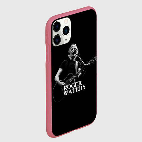 Чехол iPhone 11 Pro матовый Roger Waters / 3D-Малиновый – фото 2