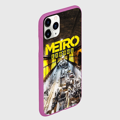 Чехол iPhone 11 Pro матовый METRO EXODUS EXCLUSIVE / 3D-Фиолетовый – фото 2
