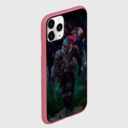 Чехол iPhone 11 Pro матовый Убийца гоблинов - Рыцарь, цвет: 3D-малиновый — фото 2