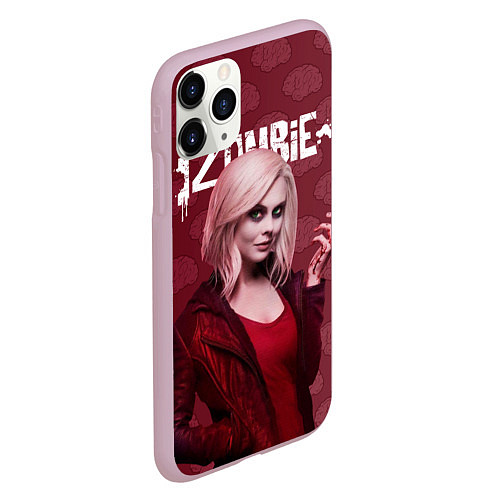 Чехол iPhone 11 Pro матовый I-ZOMBIE / 3D-Розовый – фото 2