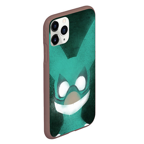Чехол iPhone 11 Pro матовый Izuku Midoriya / 3D-Коричневый – фото 2