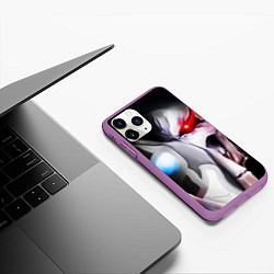 Чехол iPhone 11 Pro матовый Overlord - Ainz Ooal Gown, цвет: 3D-фиолетовый — фото 2