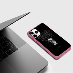 Чехол iPhone 11 Pro матовый Ghostemane, цвет: 3D-малиновый — фото 2