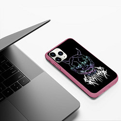 Чехол iPhone 11 Pro матовый Ghostemane, цвет: 3D-малиновый — фото 2