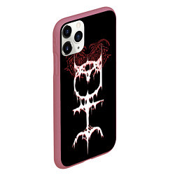 Чехол iPhone 11 Pro матовый Ghostemane sign, цвет: 3D-малиновый — фото 2