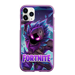 Чехол iPhone 11 Pro матовый Fortnite, цвет: 3D-фиолетовый