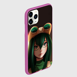 Чехол iPhone 11 Pro матовый Green My Hero, цвет: 3D-фиолетовый — фото 2