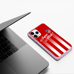 Чехол iPhone 11 Pro матовый Aupa Atleti, цвет: 3D-розовый — фото 2