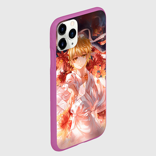 Чехол iPhone 11 Pro матовый Бездомный Бог / 3D-Фиолетовый – фото 2