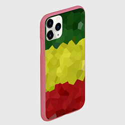 Чехол iPhone 11 Pro матовый Эфиопия, цвет: 3D-малиновый — фото 2