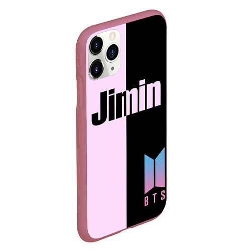 Чехол iPhone 11 Pro матовый BTS Jimin / 3D-Малиновый – фото 2