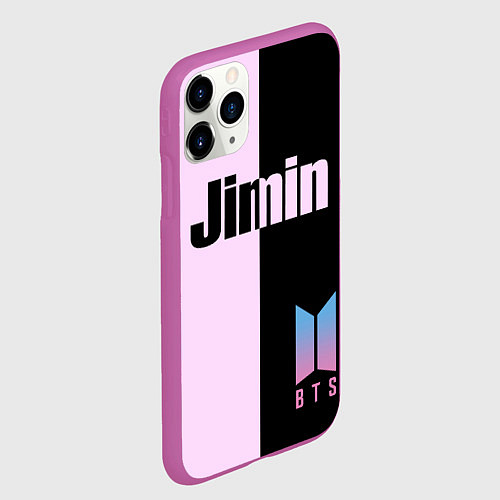 Чехол iPhone 11 Pro матовый BTS Jimin / 3D-Фиолетовый – фото 2