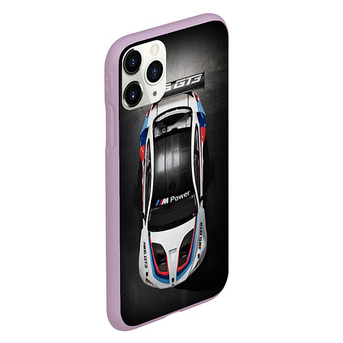 Чехол iPhone 11 Pro матовый BMW M Power / 3D-Сиреневый – фото 2