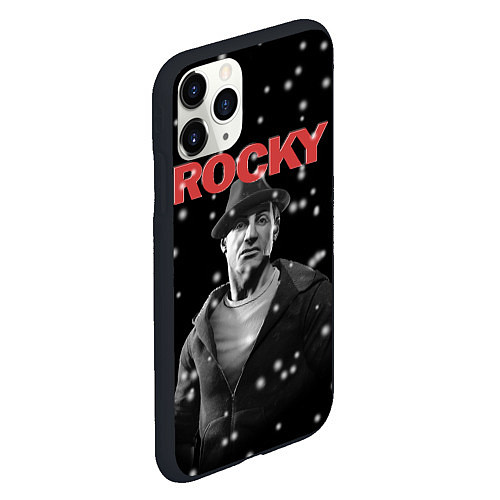 Чехол iPhone 11 Pro матовый Old Rocky / 3D-Черный – фото 2